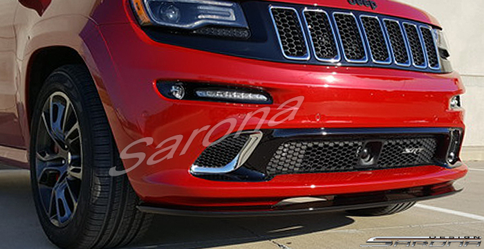 Custom Jeep Grand Cherokee  SUV/SAV/Crossover Front Add-on Lip (2011 - 2016) - $290.00 (Part #JP-001-FA)